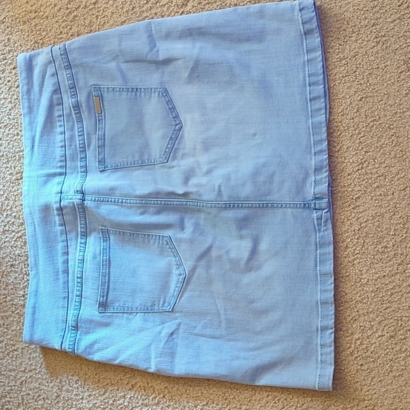 S.C & Co. Light Wash Denim Jean Skort Skirt with Stretchy Shorts Under Size XXL - Picture 3 of 6